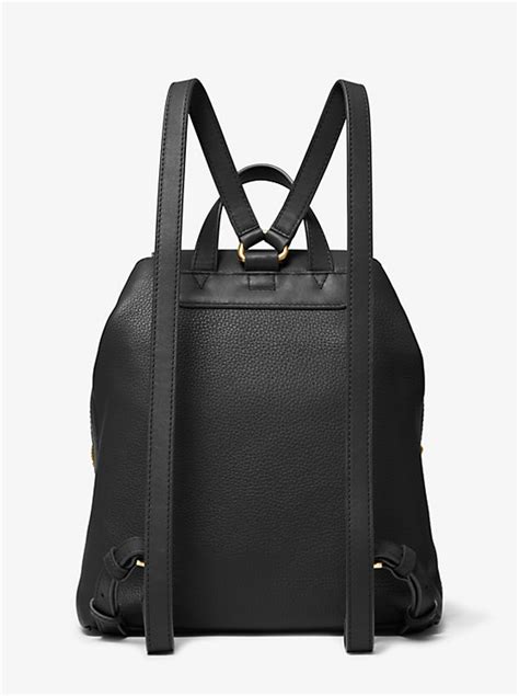 michael kors raven medium pebbled leather backpack|Raven Medium Pebbled Leather Backpack .